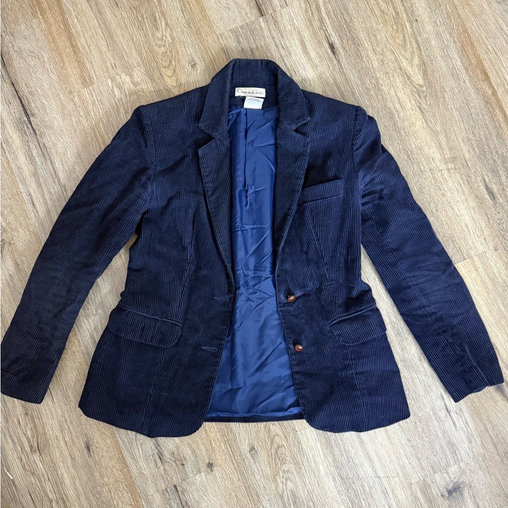 Vintage Oscar De La Renta Corduroy Blazer